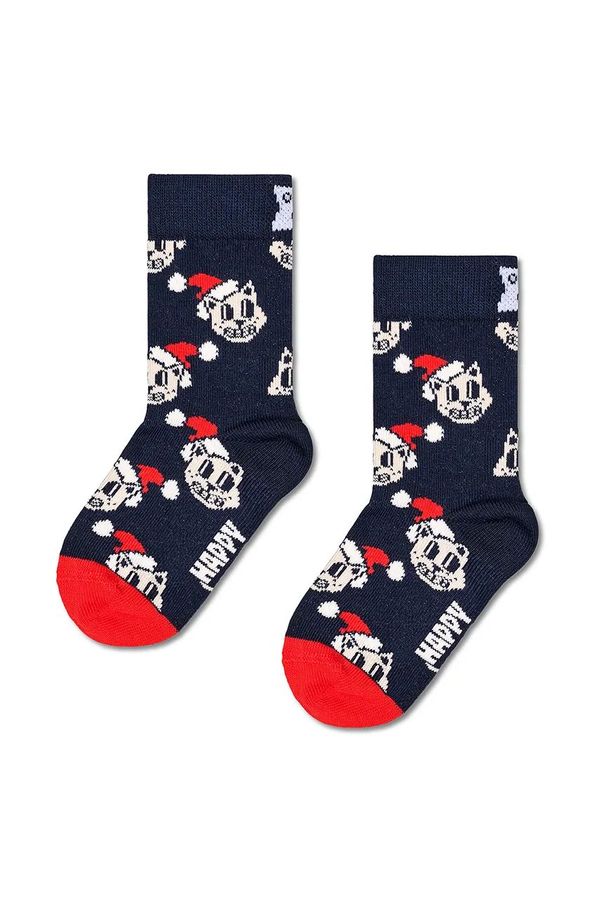 Happy Socks Dječje čarape Happy Socks Kids Holiday Cat Sock boja: tamno plava, P001690