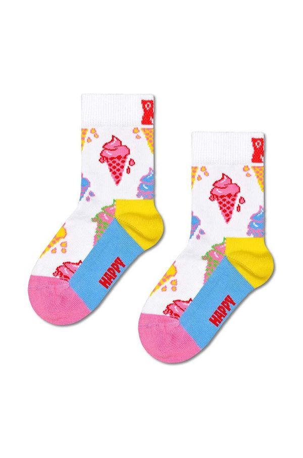 Happy Socks Dječje čarape Happy Socks Kids Ice Cream Sock boja: bijela