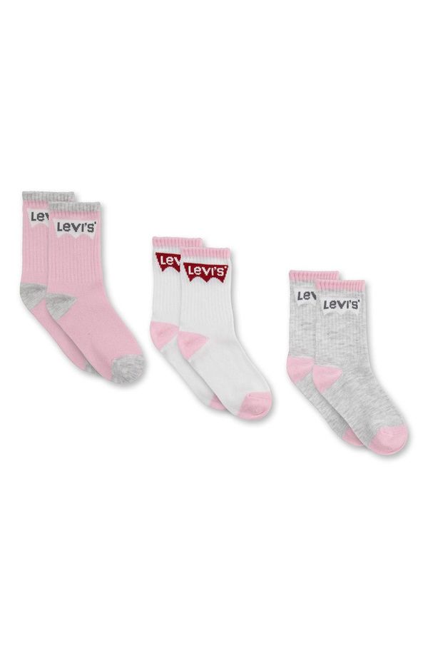 Levi's Dječje čarape Levi's boja: ružičasta