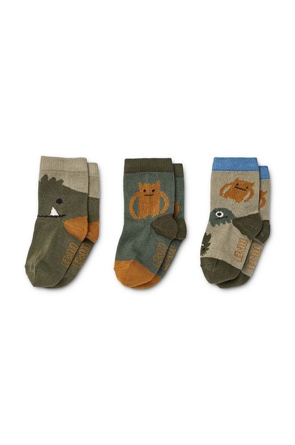 Liewood Dječje čarape Liewood 3-pack boja: bež