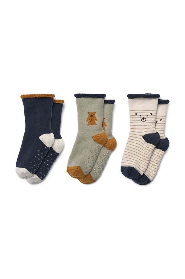Liewood Dječje čarape Liewood 3-pack boja: tamno plava