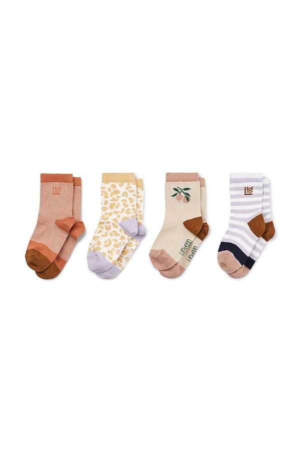 Liewood Dječje čarape Liewood 4-pack boja: bež