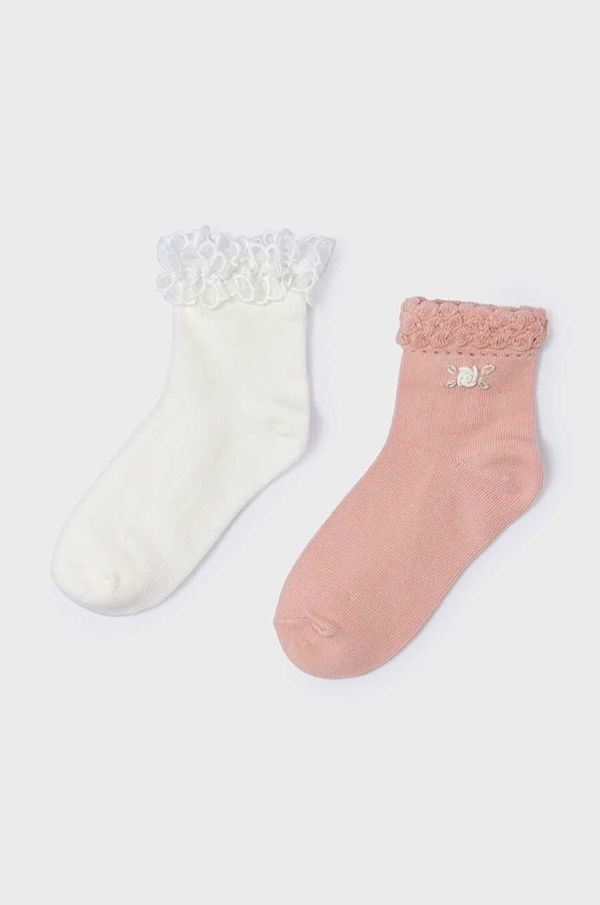 Mayoral Dječje čarape Mayoral 2-pack boja: bež