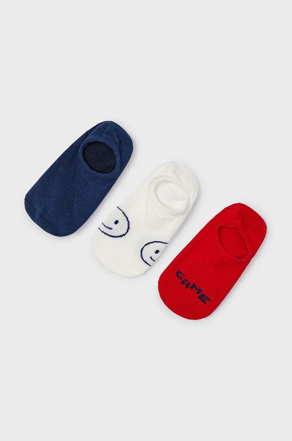 Mayoral Dječje čarape Mayoral 3-pack boja: crvena