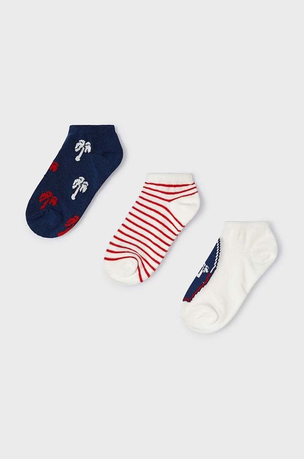 Mayoral Dječje čarape Mayoral 3-pack boja: crvena