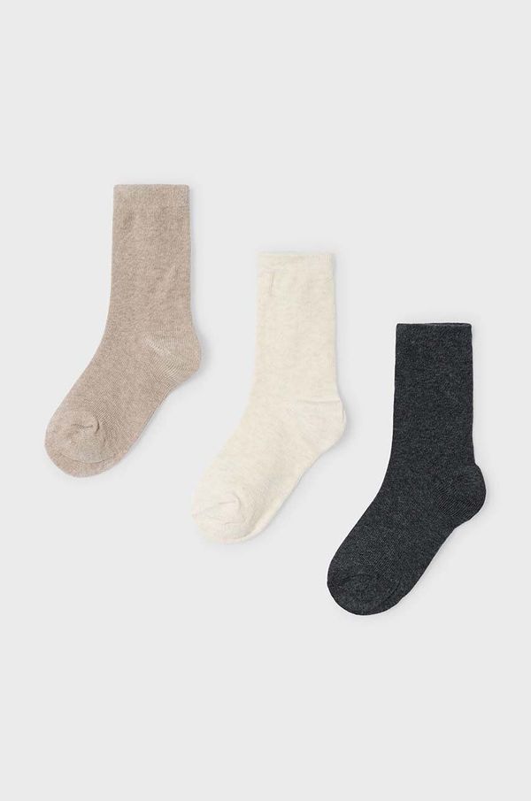 Mayoral Dječje čarape Mayoral 3-pack boja: siva, 10806