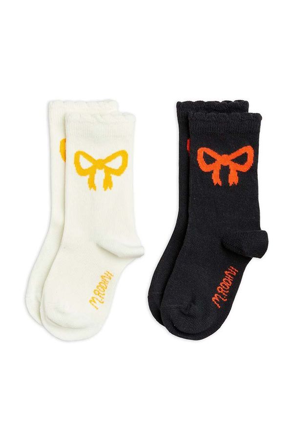 Mini Rodini Dječje čarape Mini Rodini 2-pack boja: crna