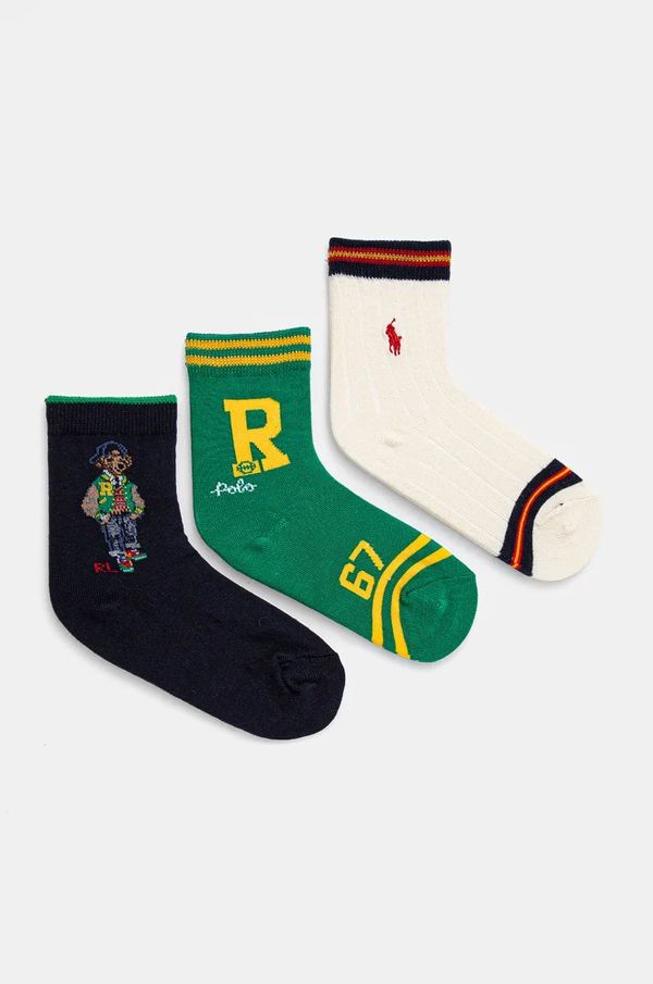 Polo Ralph Lauren Dječje čarape Polo Ralph Lauren 3-pack boja: tamno plava, 442958810001