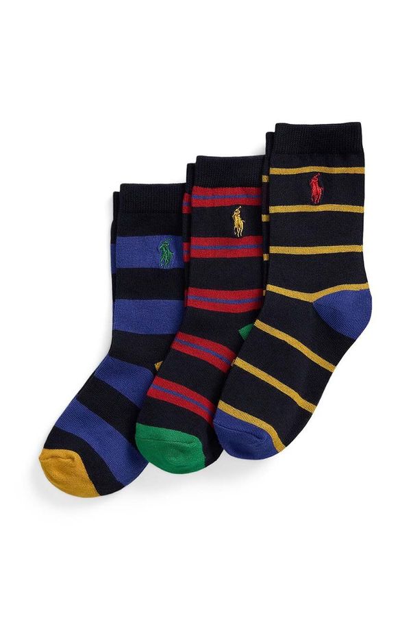 Polo Ralph Lauren Dječje čarape Polo Ralph Lauren 3-pack boja: tamno plava, 443960172001