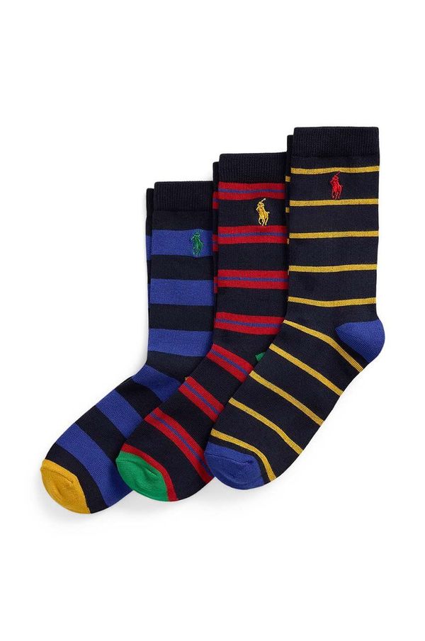 Polo Ralph Lauren Dječje čarape Polo Ralph Lauren 3-pack boja: tamno plava, 444960172001