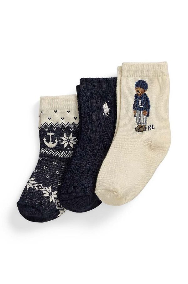 Polo Ralph Lauren Dječje čarape Polo Ralph Lauren 3-pack boja: zelena, 441958809001