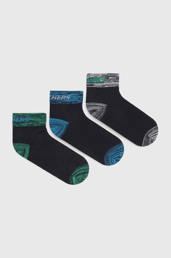 Skechers Dječje čarape Skechers boja: crna
