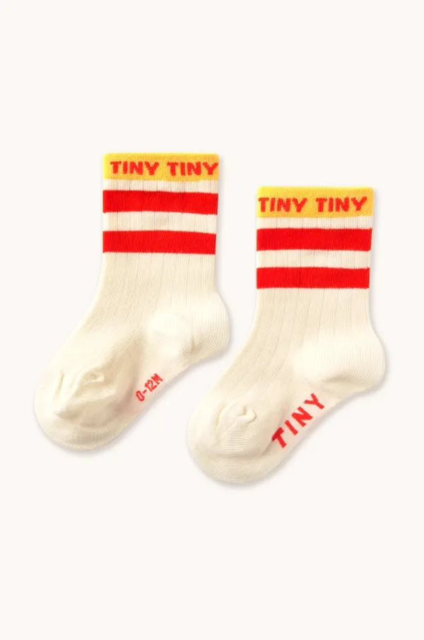 Tinycottons Dječje čarape Tinycottons TINY MEDIUM HEIGHT SOCKS boja: bež, SS25-456
