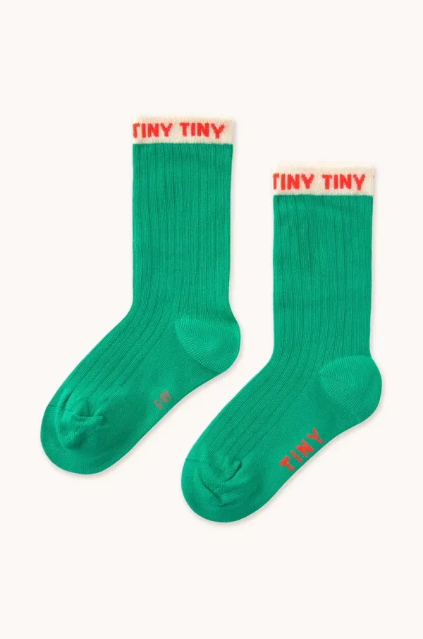 Tinycottons Dječje čarape Tinycottons TINY MEDIUM SOCKS boja: zelena, SS25-443