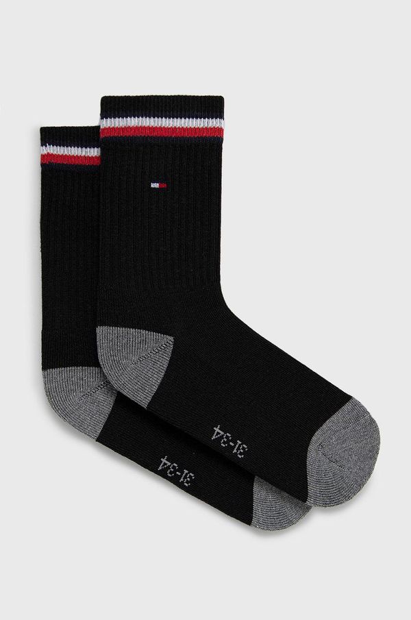 Tommy Hilfiger Dječje čarape Tommy Hilfiger 2-pack boja: crna