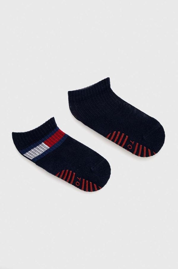 Tommy Hilfiger Dječje čarape Tommy Hilfiger 2-pack boja: tamno plava
