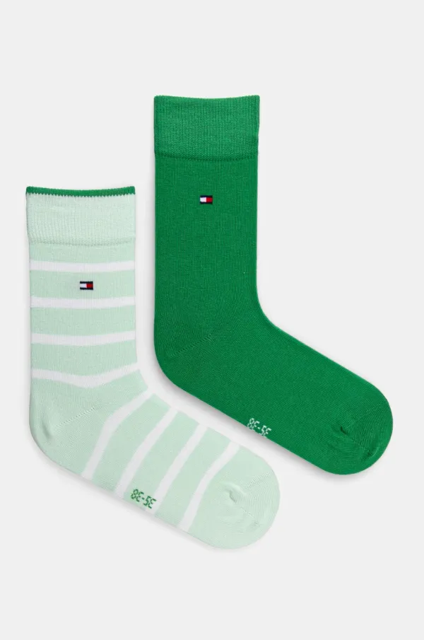 Tommy Hilfiger Dječje čarape Tommy Hilfiger 2-pack boja: zelena, 701229939