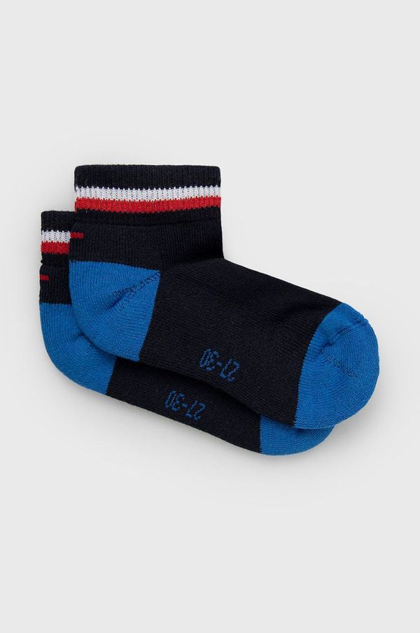 Tommy Hilfiger Dječje čarape Tommy Hilfiger boja: tamno plava