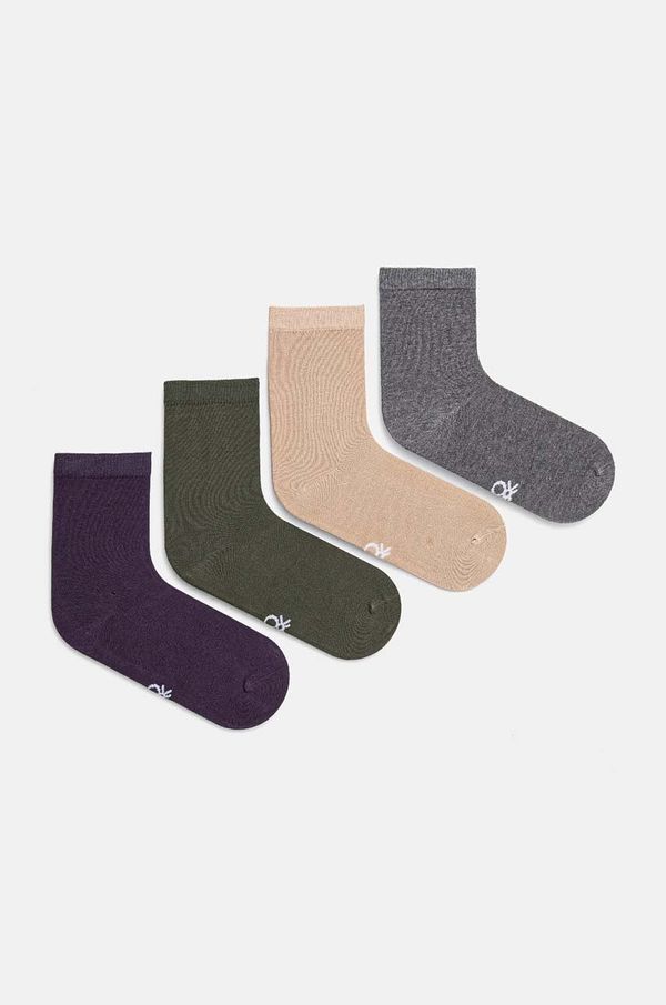 United Colors of Benetton Dječje čarape United Colors of Benetton 4-pack boja: bež, 6GRD07028