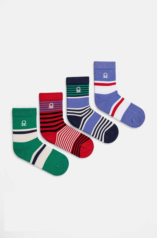 United Colors of Benetton Dječje čarape United Colors of Benetton 4-pack boja: zelena, 6AO30703P