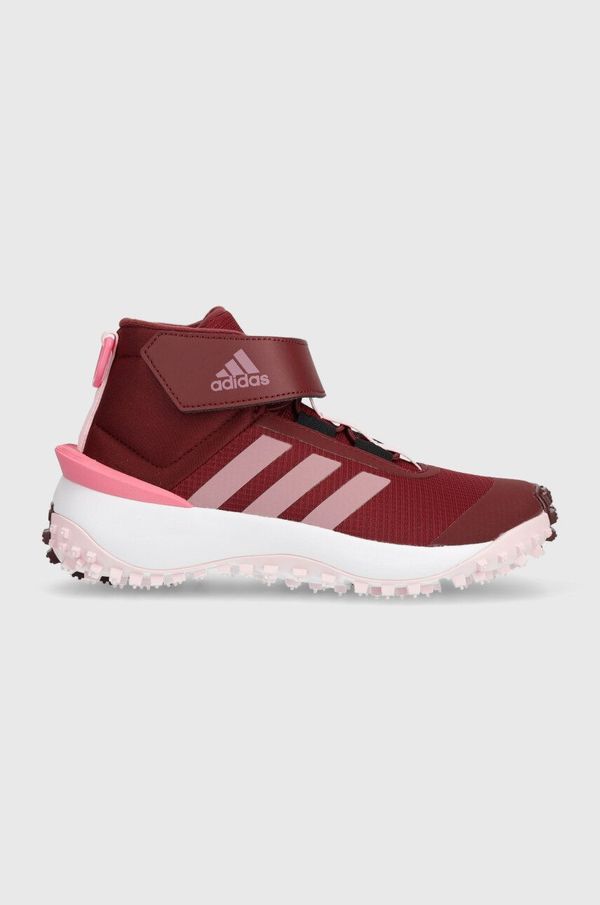 adidas Dječje cipele adidas FORTATRAIL EL K boja: bordo