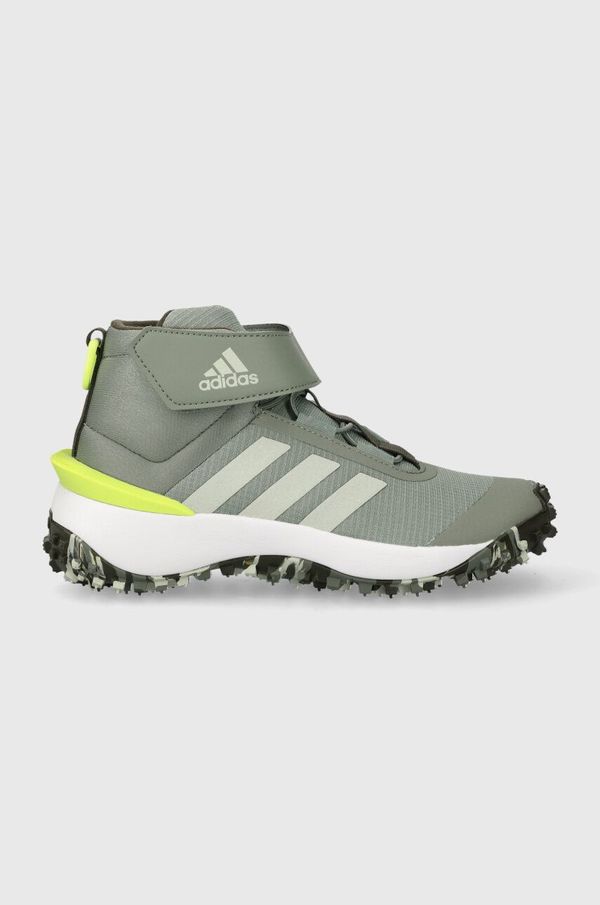 adidas Dječje cipele adidas FORTATRAIL EL K boja: zelena