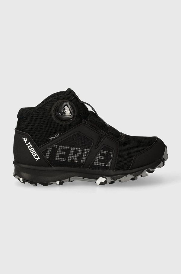 adidas TERREX Dječje cipele adidas TERREX IF7508 BOA MID R.RD CBLACK/FTWWHT boja: crna
