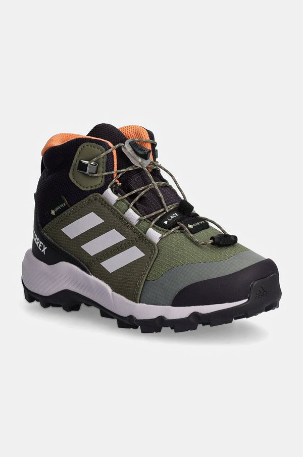 adidas TERREX Dječje cipele adidas TERREX TERREX MID GTX boja: zelena, ID0928