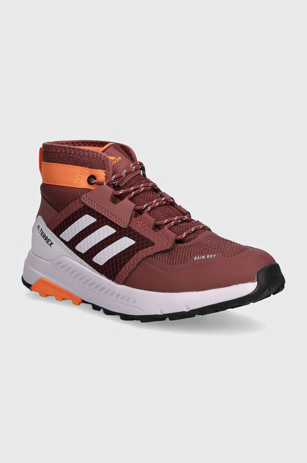 adidas TERREX Dječje cipele adidas TERREX TERREX TRAILMAKER MID R.RDY boja: bordo, ID0925