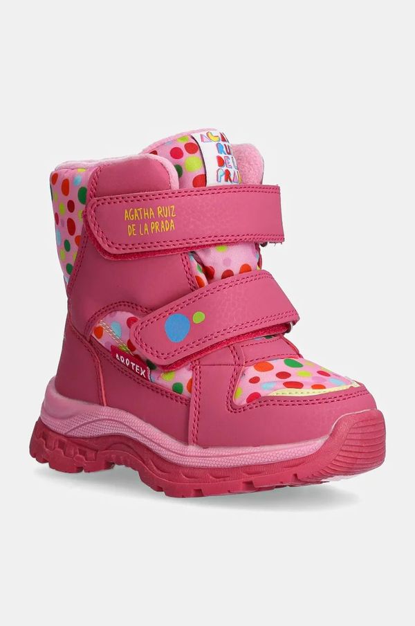 Agatha Ruiz de la Prada Dječje cipele od brušene kože Agatha Ruiz de la Prada boja: ružičasta, 241990