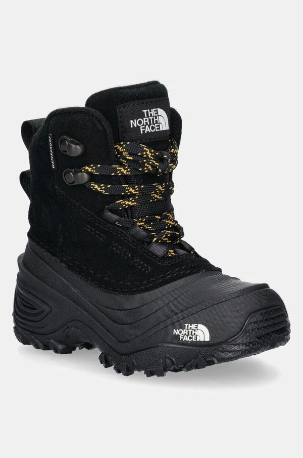 The North Face Dječje cipele od brušene kože The North Face CHILKAT V LACE WP boja: crna, NF0A7W5YKX71