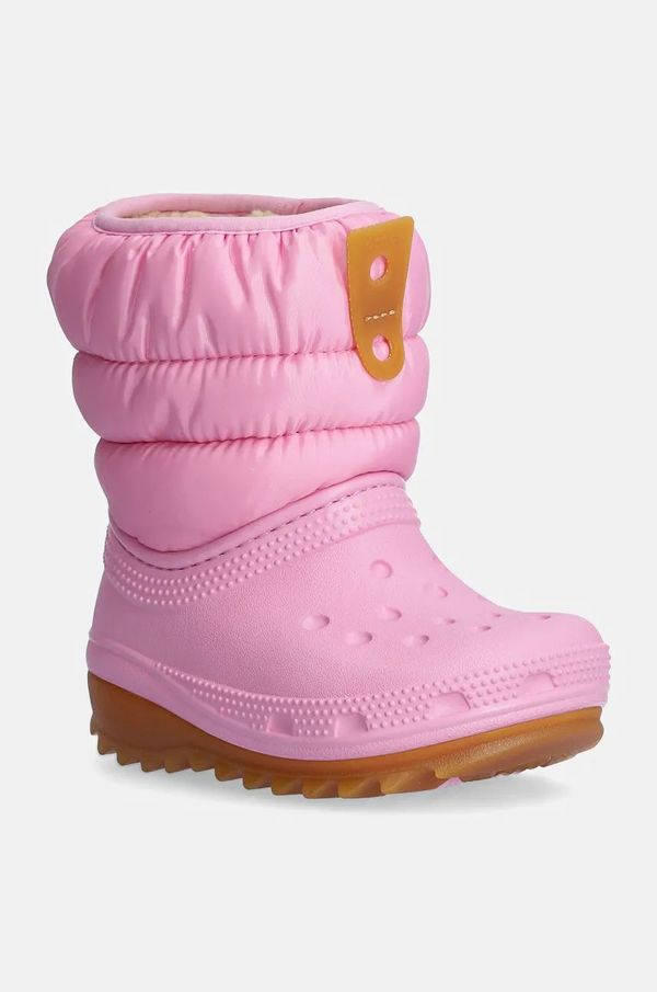 Crocs Dječje cipele za snijeg Crocs CLASSIC NEO PUFF BOOT boja: ružičasta, 207683.G