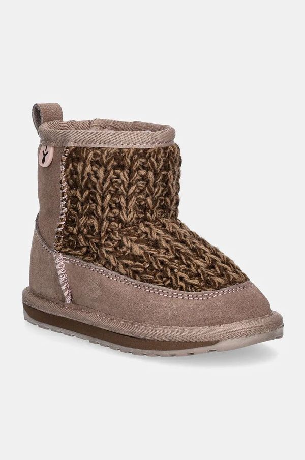 Emu Australia Dječje cipele za snijeg Emu Australia Mauboy Knit boja: smeđa, K13106