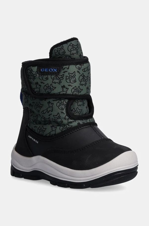 Geox Dječje cipele za snijeg Geox FLANFIL ABX boja: zelena, B263VE.0BCMN