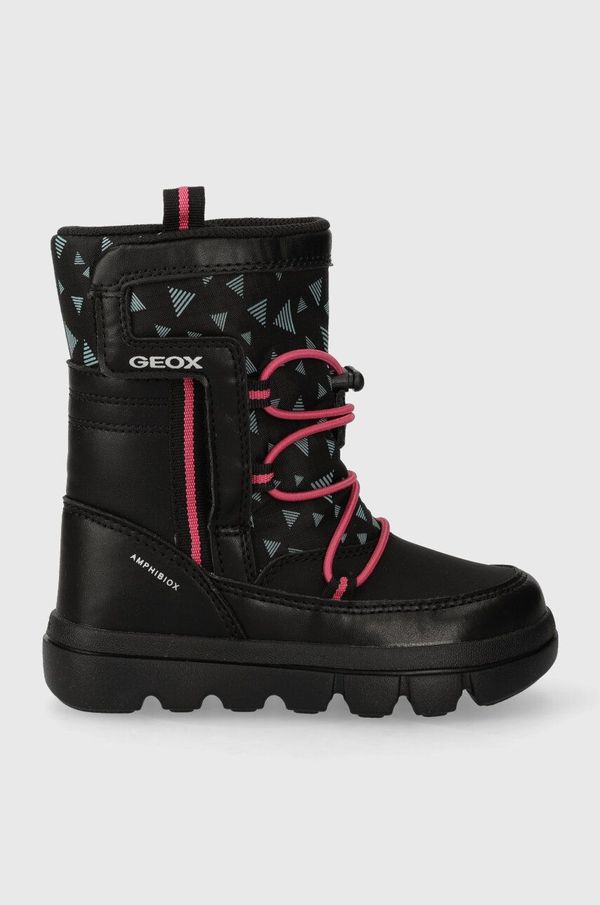 Geox Dječje cipele za snijeg Geox J36HWC 0BCMN J WILLABOOM B A boja: crna