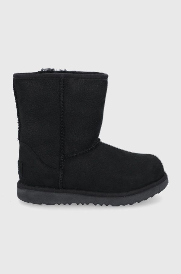 Ugg Dječje cipele za snijeg od brušene kože UGG boja: crna