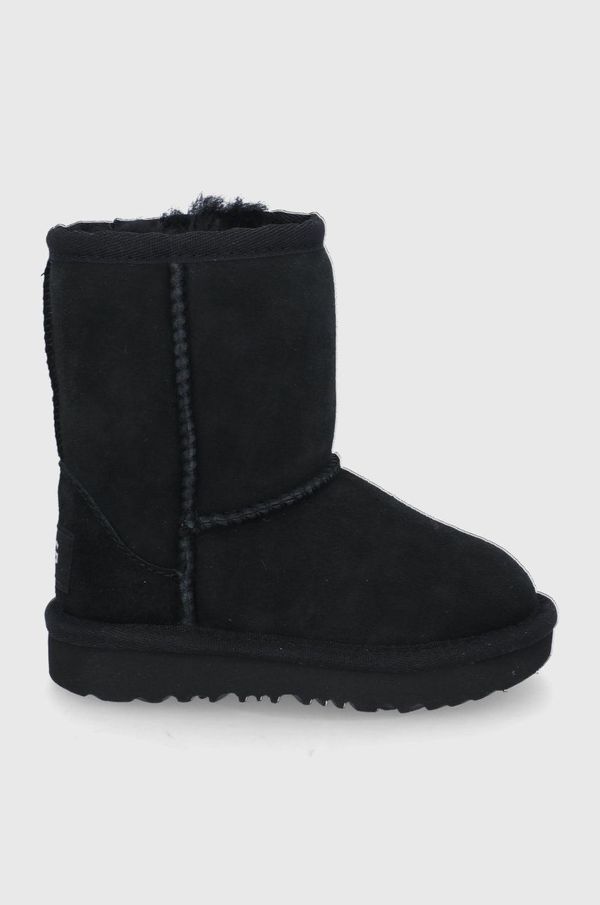 Ugg Dječje cipele za snijeg od brušene kože UGG boja: crna