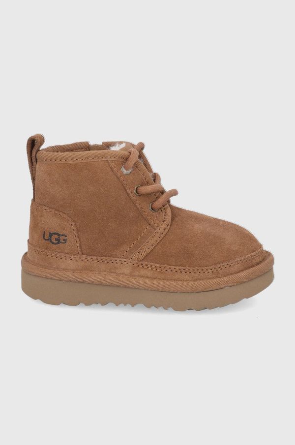 Ugg Dječje cipele za snijeg od brušene kože UGG boja: smeđa
