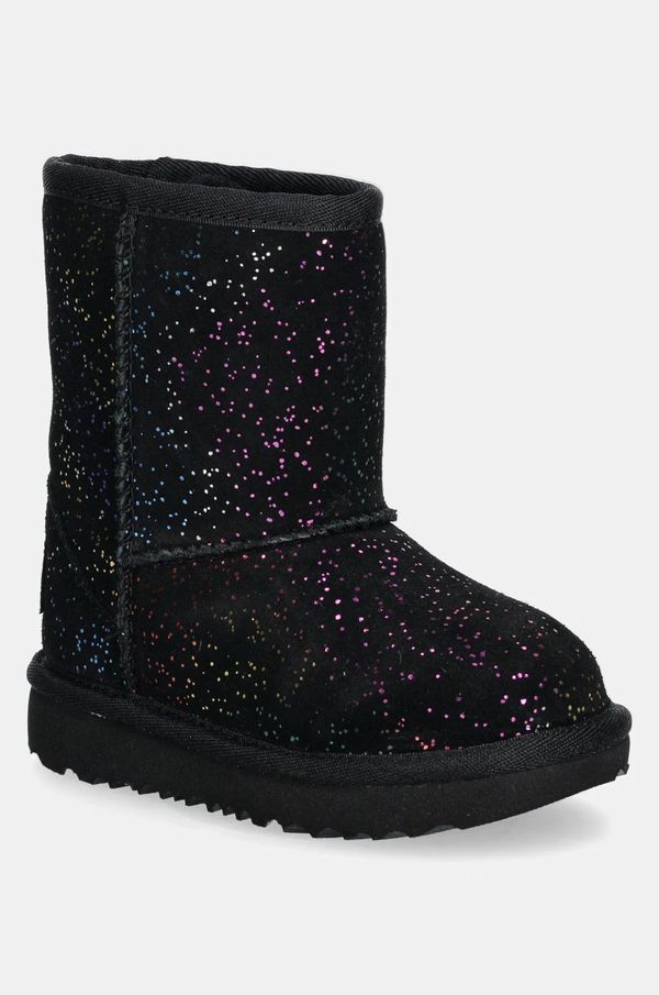 Ugg Dječje cipele za snijeg od brušene kože UGG CLASSIC II SHIMMER SKY boja: crna, 1157708T