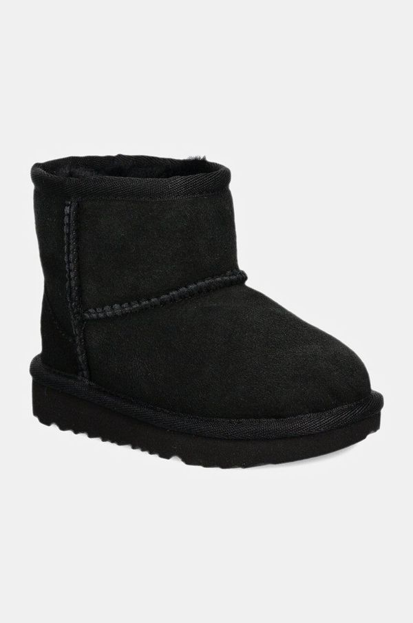Ugg Dječje cipele za snijeg od brušene kože UGG CLASSIC MINI II boja: crna, 1017715T