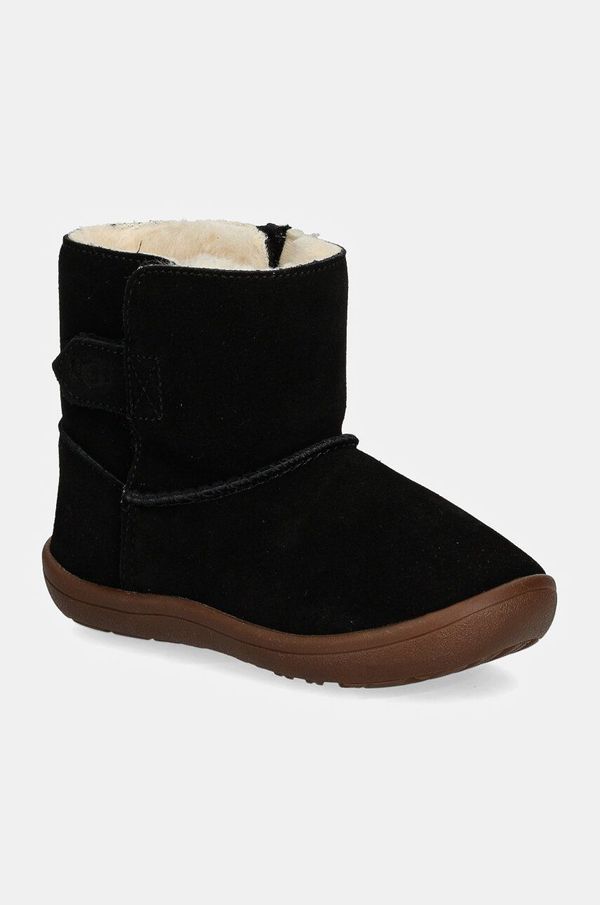 Ugg Dječje cipele za snijeg od brušene kože UGG KEELAN II boja: crna, 1157634T