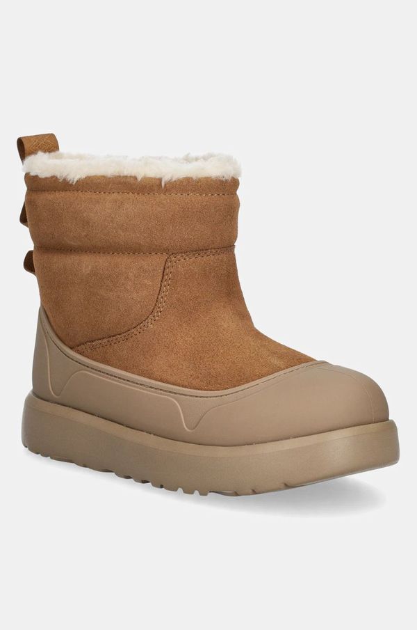 Ugg Dječje cipele za snijeg od brušene kože UGG KIDS CLASSIC MINI MOD boja: smeđa, 1157691K
