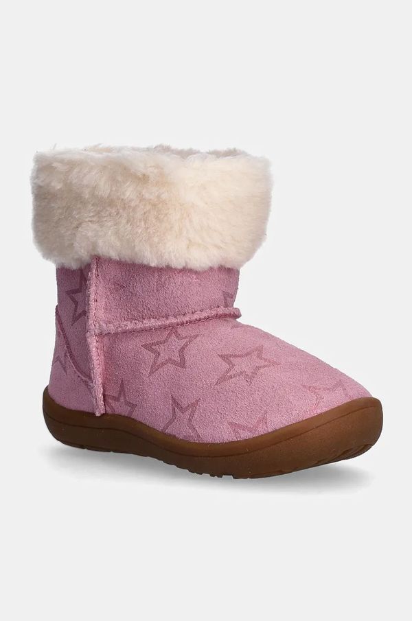 Ugg Dječje cipele za snijeg od brušene kože UGG SAMMEE IRIDESCENSTARS boja: ružičasta, 1157633T