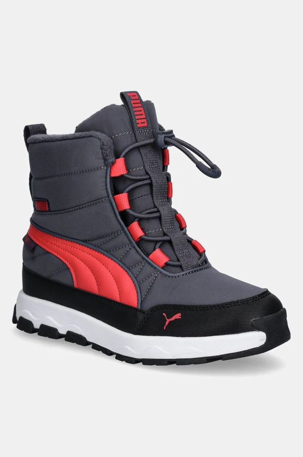 Puma Dječje cipele za snijeg Puma Evolve Boot boja: siva, 392647