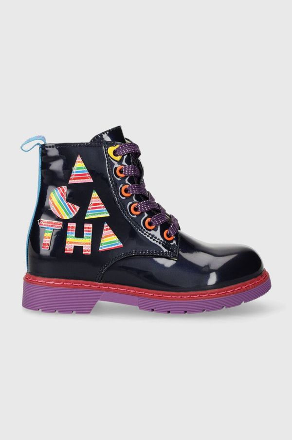Agatha Ruiz de la Prada Dječje čizme Agatha Ruiz de la Prada boja: tamno plava