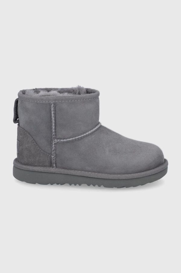 Ugg Dječje čizme za snijeg od brušene kože UGG boja: siva
