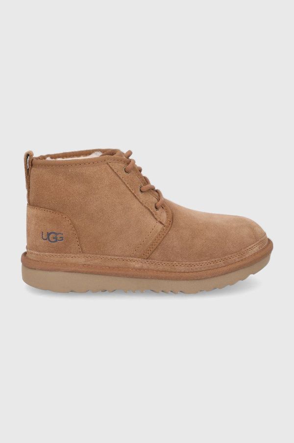 Ugg Dječje čizme za snijeg od brušene kože UGG boja: smeđa