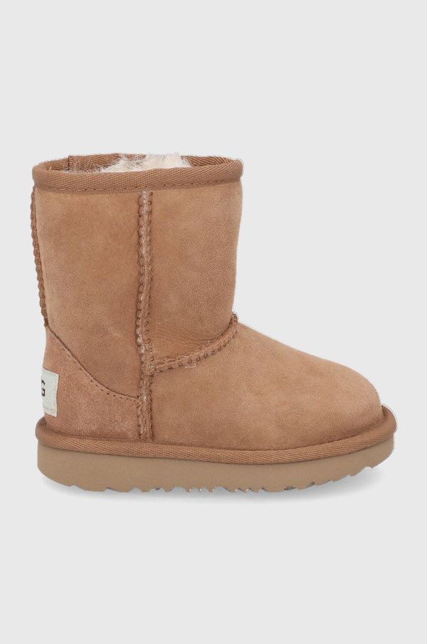 Ugg Dječje čizme za snijeg od brušene kože UGG boja: smeđa