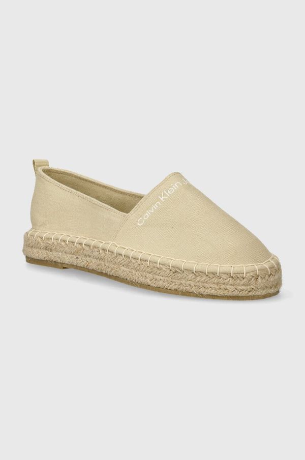 Calvin Klein Jeans Dječje espadrile Calvin Klein Jeans boja: bež