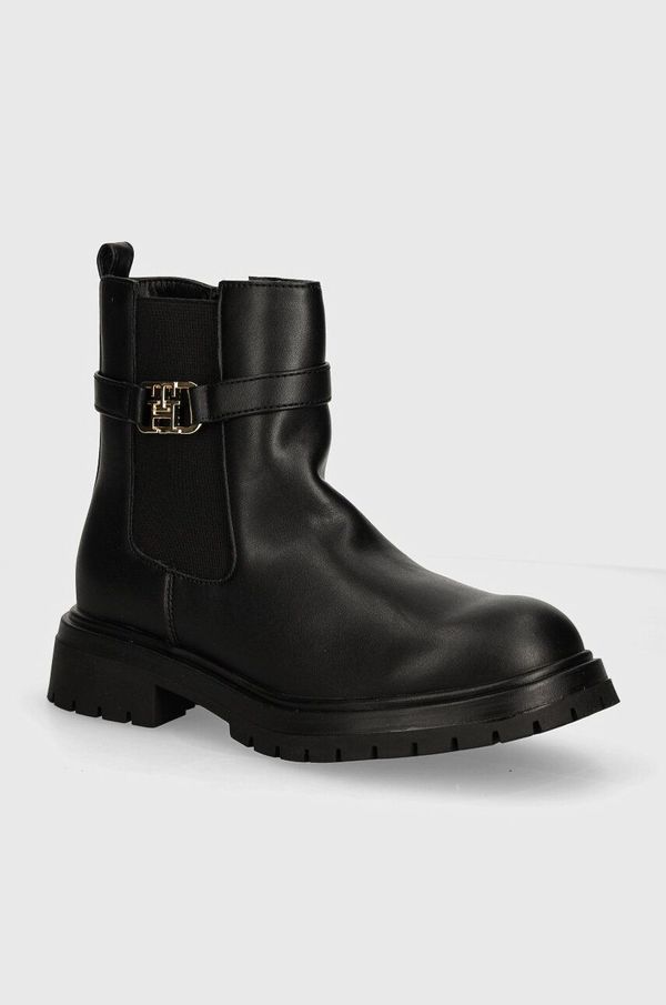 Tommy Hilfiger Dječje gležnjače Tommy Hilfiger boja: crna, T3A5-33572